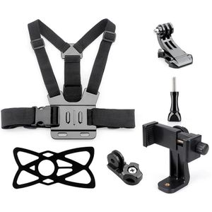 Adjustable Chest Harness Phone Holder for Action Camera and Smartphone Recording
