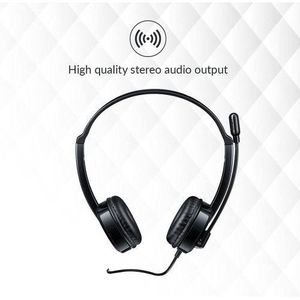 Rapoo  Wired Stereo Headset  BLACK