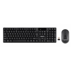 Logitech Wireless Keyboard and Mouse Combo Full Size 2.4GHz USB Receiver with Numeric Keypad