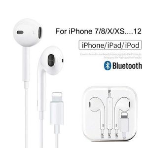 LIGHTNING Bluetooth Earphones For Iphone IOS Pop Up Window - WHITE