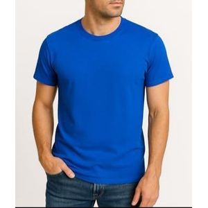 Royal Blue Cotton Round Neck T-Shirt Unisex