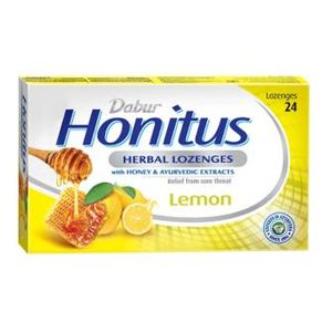 Dabur Herbal Honitus Lozenges – Lemon 240g