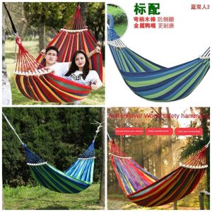 Strong Stripped outdoor hammock heavy load bearing can hold 2 people