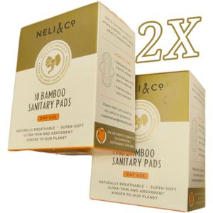 Neli & Co 2X 10 Bamboo Sanitary Pads cf