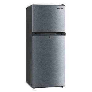 Bruhm BFD-150MD, Double Door Refrigerator, 138L - Inox