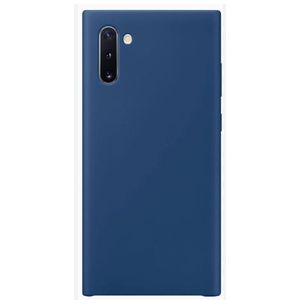 Soft Silicone Back Cover for Samsung Galaxy Note 10 - Blue, anti-fingerprint, anti-scratch, durable silicone case