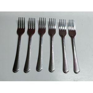 KZH Japanese Stainless Steel Dessert Fork – 12 Pieces, Rust-Resistant, Elegant Tableware for Home, Hotels & Restaurants