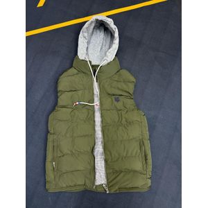 Jungle green half puff jackets 