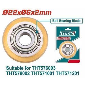TOTAL THT576003B Tile cutter blade Blade size:Ø22xØ6x2mm