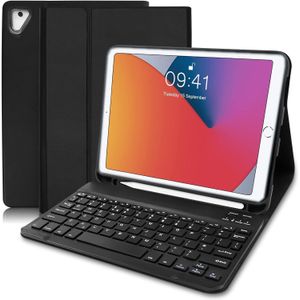 For iPad 9.7 Keyboard Case 6th Generation 2018 /5th Gen 2017 /iPad Pro 9.7 2016 - Detachable Wireless Keyboard Case with Pencil Holder