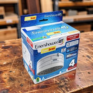 Enerbras  Enershower 4T Super Quality, Low Maintenance, Cost-Effective, Borehole & Normal Water Instant Water Heater Shower Head For Borehole Hard Salty & Soft Normal Fresh Water 