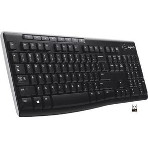 Logitech K270 Wireless Keyboard Black Full Size Keyboard 2.4GHz Reliable Connection Long Battery Life For PC & Laptop