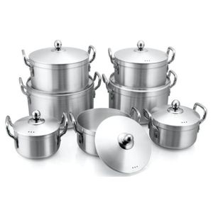 Tornado 14-Piece Stainless Steel Cookware Set – Durable Cooking Pots with Lids