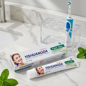 Fresh Mint Sensitive Care Toothpaste - Cavity Prevention 100g Removes Plaque & Tartar No Artificial Flavors, SLS Free, Cruelty Free, Foaming