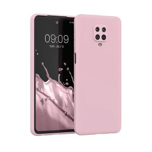 Silicone Phone Cover for Xiaomi Redmi Note 9S - Pink, anti-fingerprint, anti-scratch, durable silicone case