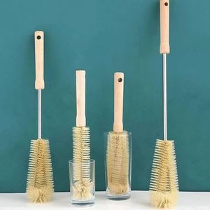 Un Branded 4 pcs Long Wooden handle bottle cleaner