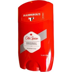 Old Spice Original DEODORANT STICK 0% Aluminium Salts ANTI-MARKS Long Lasting Stick cf