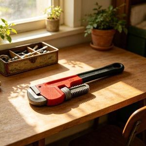 SIZE 14" HEAVY DUTY ADJUSTABLE PIPE WRENCH SPANNER / PIPE RANGE
