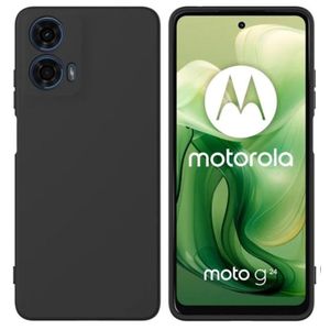 Motorola Moto G04 (4G) Soft Silicone Back Cover - Premium, Durable, Anti-Slip - Black