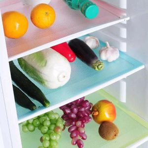 4Pcs/set Fridge Waterproof Mats Refrigerator Pad Table Cabinet Antibacterial Pad Kitchen Kitchenware