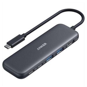 Anker 332 USB-C Hub (5-in-1, 100W) black in colour
