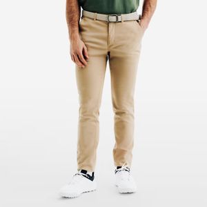 Inesis Men's Golf Chino Trousers Cotton, MW500 Beige - Cappuccino Beige