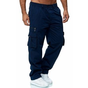 Summer Yellow Sweatpants Male Casual Solid Loose Pants Elastic Waist Pocket  Splice Pant Trousers