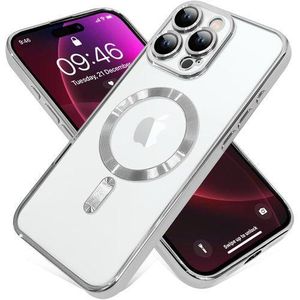 For iPhone 16 Pro MagSafe Case with Camera Lens Protector,Full Protection Clear Magnetic Case Compatible with MagSafe Elegant Anti-Scratch Case Cover for iPhone 16 Pro