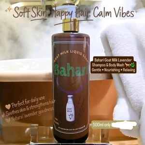 Bahari Coconut bahari goat milk + Lavender body wash and shampoo