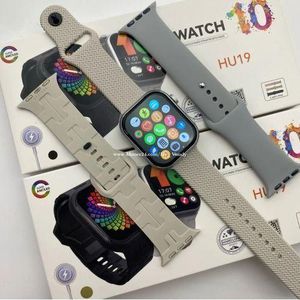 Smartwatch HU19– GPS Bluetooth Waterproof Smart Watch with Dual Strap, Health & Fitness Tracking, Custom Dial, Sleep Monitor with 3 straps