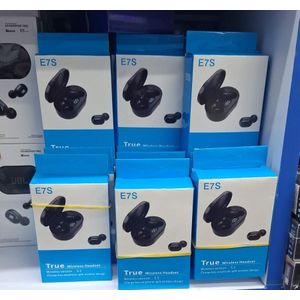 TWS E7S Mini Bluetooth Earbuds For Samsung – Touch Control ANC & HD Sound
