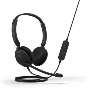 Jabra E-volve 10 USB-A Stereo Headset – Wired Office Headphones with Noise-Canceling Mic, Leatherette Cushions, Plug & Play UC Headset for Calls & Meetings (Model 2699-820-109)