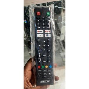Brand New Vision + smart tv remote control replacement which uses triple A battery