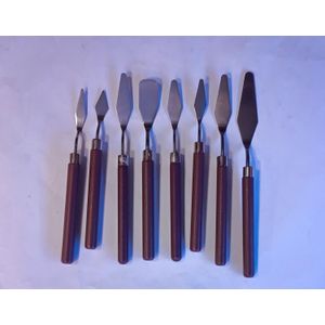 Arrtx 9 PCS Painting Knives Stainless Steel Spatula Palette Knife