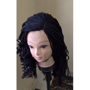 Wavy long braided wig 