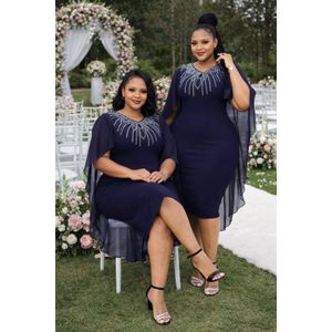 Plus Size Ladies Perfect Design Purple  Dress 