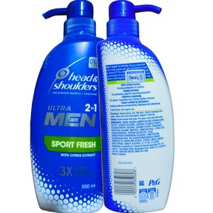 Head & Shoulders Sport Fresh Men Anti Dandruff Shampoo + Conditioner bc