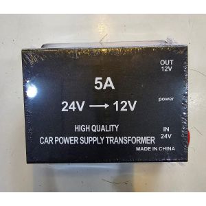 24V to 12V Car Power Converter 5A Voltage Reducer DC-DC Step Down Transformer Automotive Power Supply Adapter for Truck Bus Stereo GPS Dash Cam Accessories
