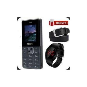 Tecno BEST SMALL PHONE // BUTTON PHONE // T301 2/Dual Sim,Button/KABAMBE/KATULULU/MULIKA MWIZI + FREE WATCH AND BELT