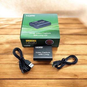 Compact Size Easy To Carry Hdmi To Usb 2.0 HDMI Video Capture Card with Loop Out