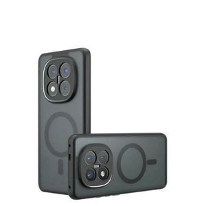 Redmi Magsafe2 Compatible with Note 15 Pro 4G Case Cover,Compatible with MagSafe,Compatible with Xiaomi  Note 15 4G 25100RA69G Built-in Magnetic Anti-Shock Cell Phone Case Black