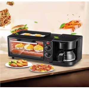 REKI 3-in-1 Breakfast Station with Oven and Coffee Maker