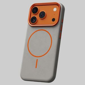 Minimalist Matte Finish MagSafe Case for Apple iPhone 17 Pro Max – Durable Protective Cover with Camera Guard (Grey)