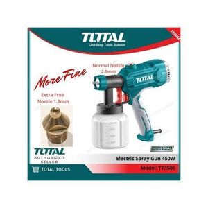 TOTAL Electric Paint Spray Gun 450W
