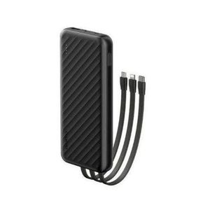Oraimo  10,000mAh power bank with built in cables Micro,- Slice Link OPB-P5101 -Type C & lightning  -blck