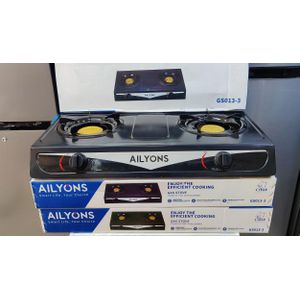AILYONS  2-Burner Stainless Steel Gas Stove