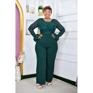 Long sleeve jumpsuit for women Green