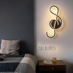 LED Musical Note Wall Lamp, Modern Creative Wall Lamp