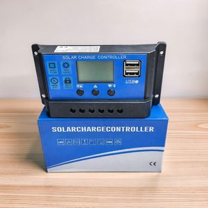 Space Efficient Design 12V/24V 10A Digital Solar Charge Controller with LCD Display Large Screen