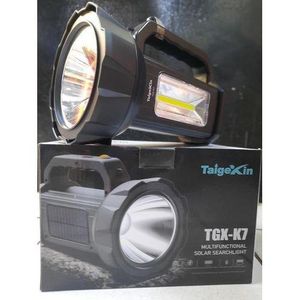 Rechargeable TaigeXin TGX- K7 Torch. Solar & or electric charging Flashlight.
